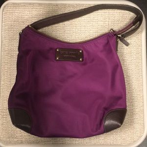 Kate Spade - plum / purple shoulder bag